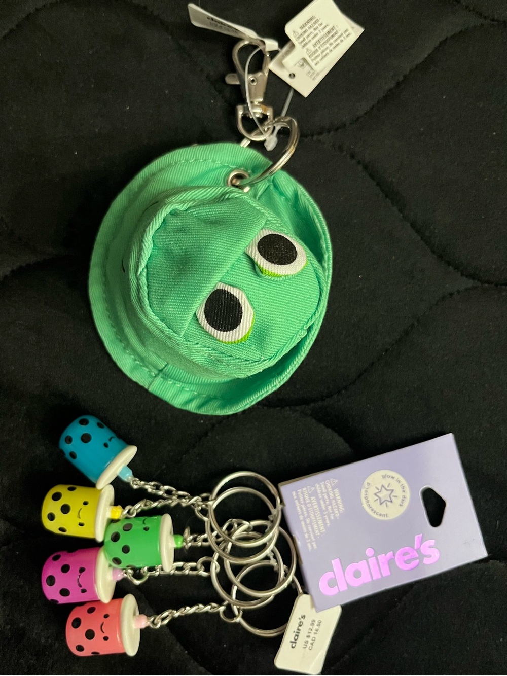 CLAIRE’S Kawaii Keychain or Bag Charm Bundle (Glow in the Dark!)